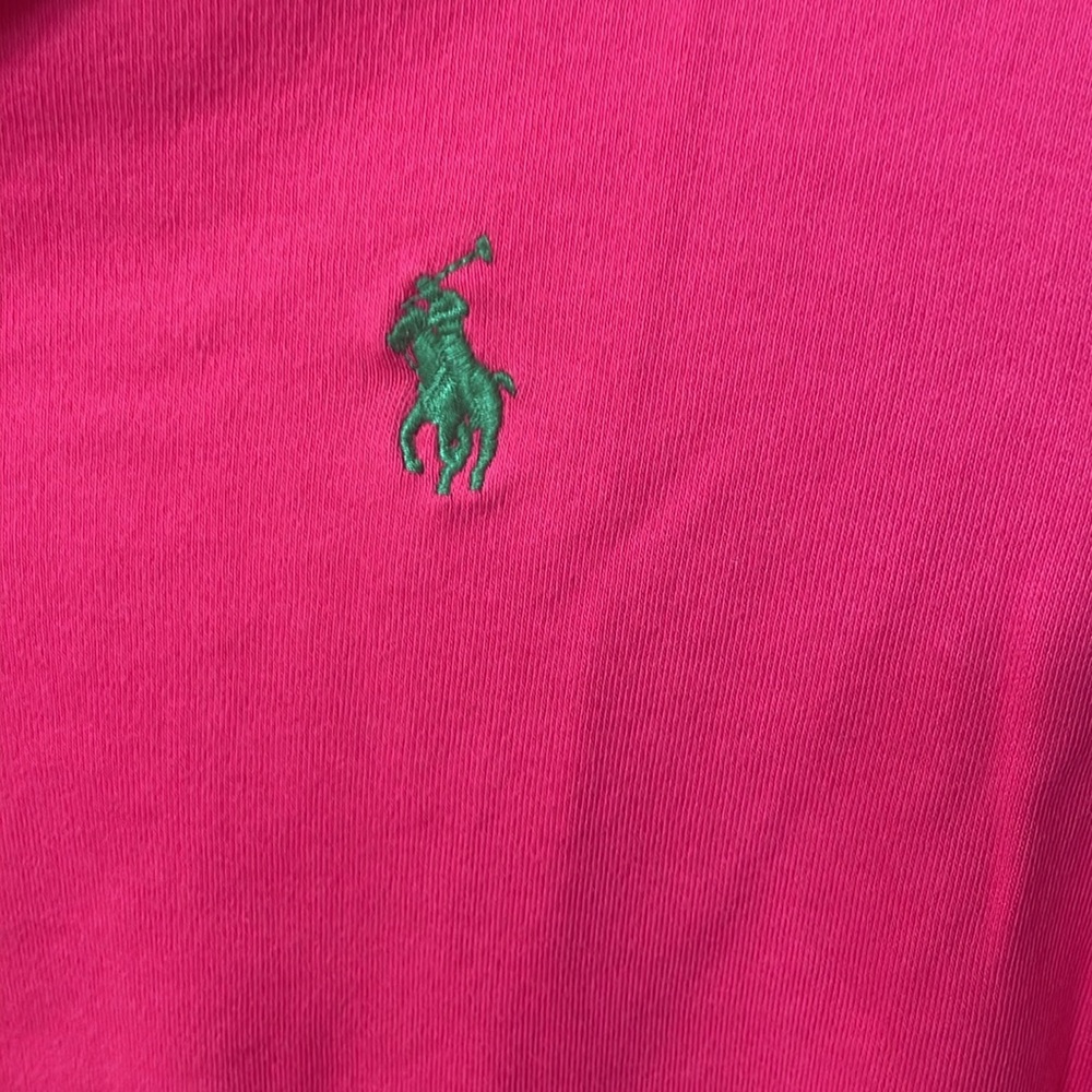 Bright pink polo shirt size L - Picture 2 of 4